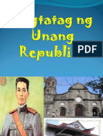 Pagtatag NG Unang Republika