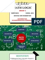 Math Logic: Saripudin Nurul Aini Annisa Nur Khaeriyah