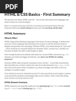 HTML Css Summary