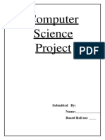 Format of Sample Project