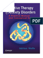 Cognitive Therapy of Anxiety Disorders: A Practice Manual and Conceptual Guide - Adrian Wells