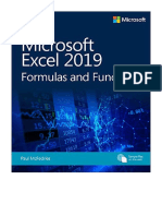 Microsoft Excel 2019 Formulas and Functions - Paul McFedries