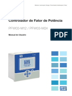 WEG Controlador Do Fator de Potencia PFW03 M12 24 Manual Do Usuario 10006647137 PT