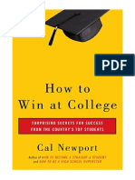 How To Win at College: Surprising Secrets For Success From The Country's Top Students - Cal Newport