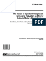 The Impact of Injection Strategies on Emissions Reduction and Power Output of Future Diesel Engines