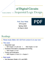 Design of Digital Circuits Lecture 7: Sequential Logic Design