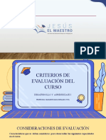 Criterios de Evaluación Del Curso