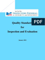 Quality Standards for Inspection and Evaluation