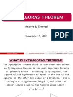 Pythagoras Theorem: Ananya & Shreyasi