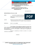 I.E. 729 Oficio #027 Plan de Trabajo Remoto Virtual de Agosto