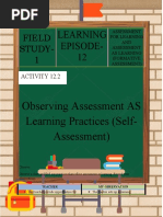 Field Study-1: Learning Episode - 12