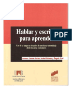 Hablar y Escribir para Aprender