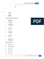 MAT037 Index Logarithm Chapter 3 Tutorial Expressions