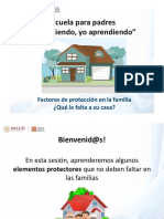 Escuela para Padres "Tú Creciendo, Yo Aprendiendo": Factores de Protección en La Familia ¿Qué Le Falta A Su Casa?