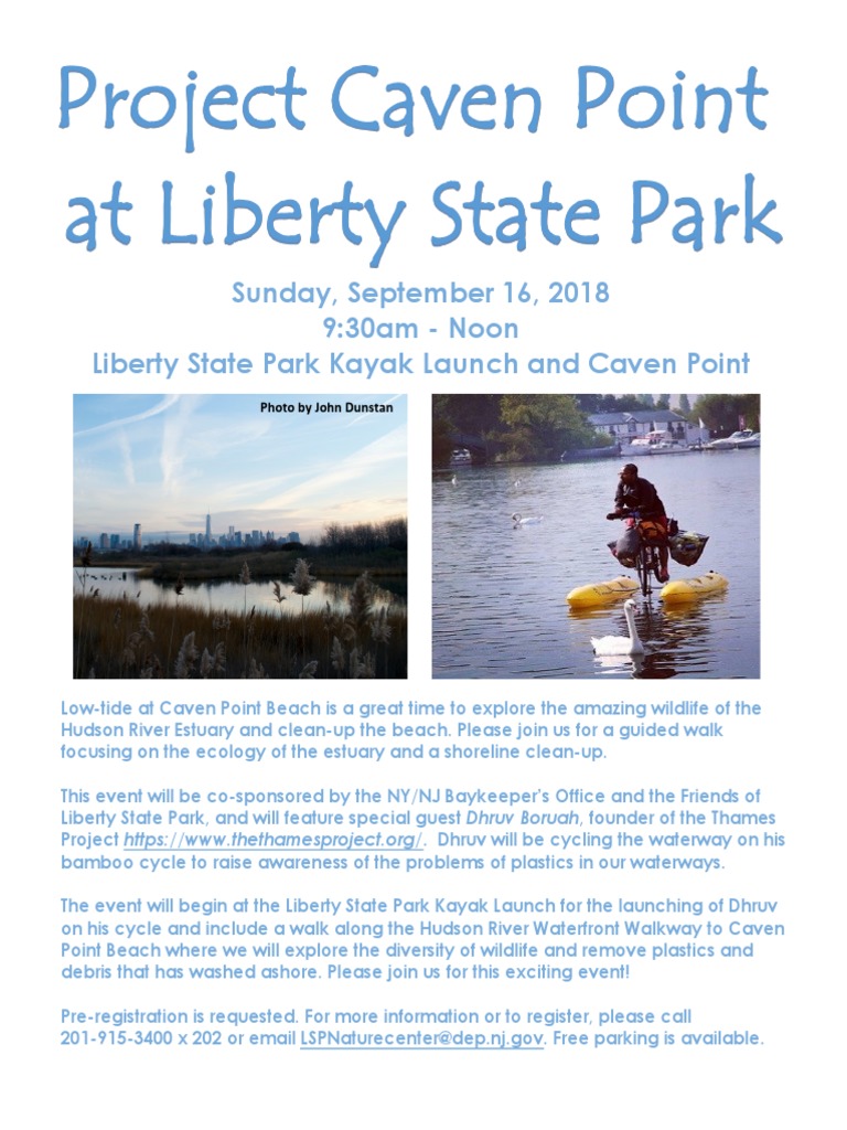 Sunday, September 16, 2018 9:30am - Noon Liberty State Park Kayak ...