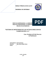 Sistema de inventarios de activos de la Dirección de Planificación