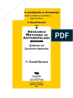 Metodos de Investigacion en Antropologia