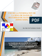 USO DE LA INFORMACION DE LA HOJA DE DATOS DE SEGURIDAD DE MATERIALES (HDSM-MSDS)