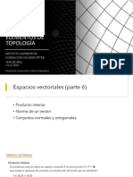 Clase 6 - Espacios Vectoriales