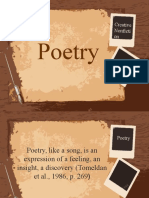 Poetry: Creative Nonficti On