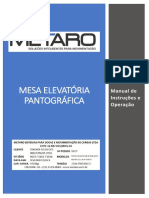 Manual de Instruções e Operação Mesa Elevatória Pantográfica 1500kg - STARKER