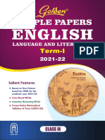 ENGLISH-IX Golden Sample Paper - 2021-22