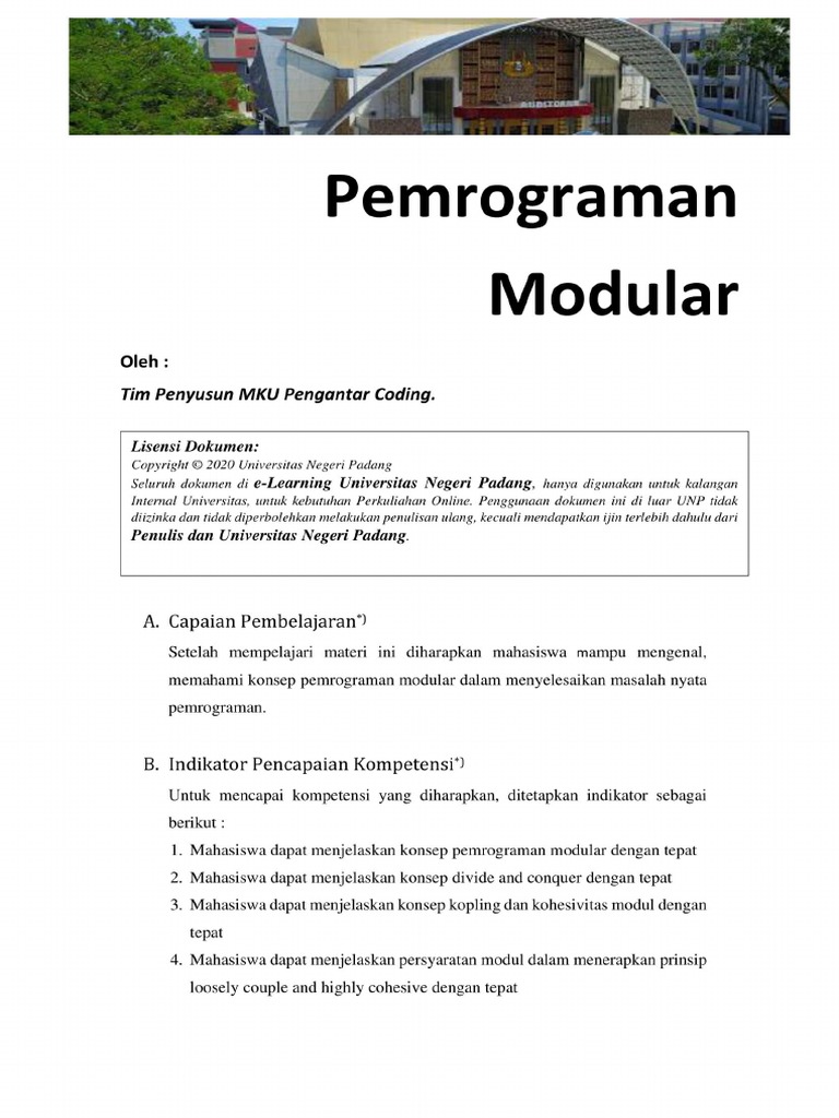 Modul 7 - Pemograman-Modular | PDF