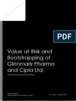 VaR and Bootstrapping Analysis of Glenmark and Cipla