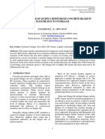 Fatigue Behavior of Lightly Reinforced Concrete Beams in Flexure Due To Overload