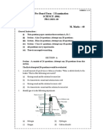 Pre-Board Term - I Examination SCIENCE (086) PB-I-2021-10: General Instructions