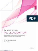 Ips Led Monitor: Owner'S Manual