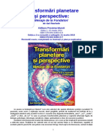 Transformari planetare si perspective: Mesaje de la Fondatori, Editia a 2-a revizuita si adaugita 2018, de Sal Rachele (Editura Proxima Mundi)