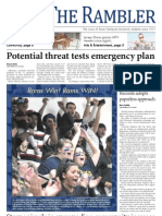Rams Win! Rams WIN!: Potential Threat Tests Emergency Plan
