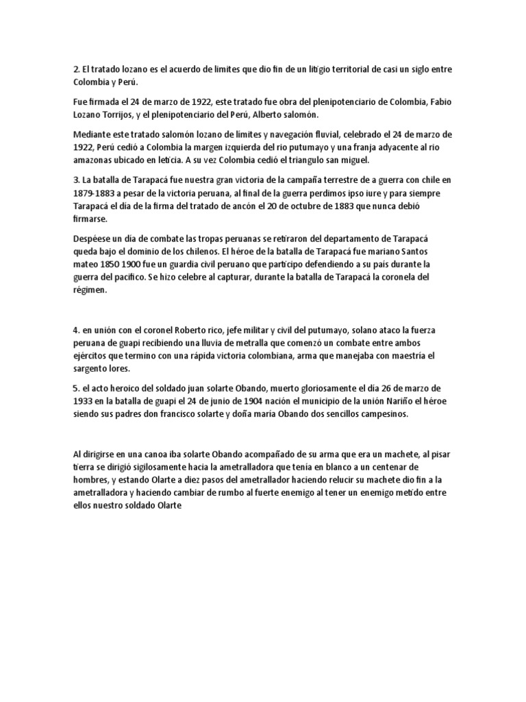 Guerra Colombo Peruana PDF