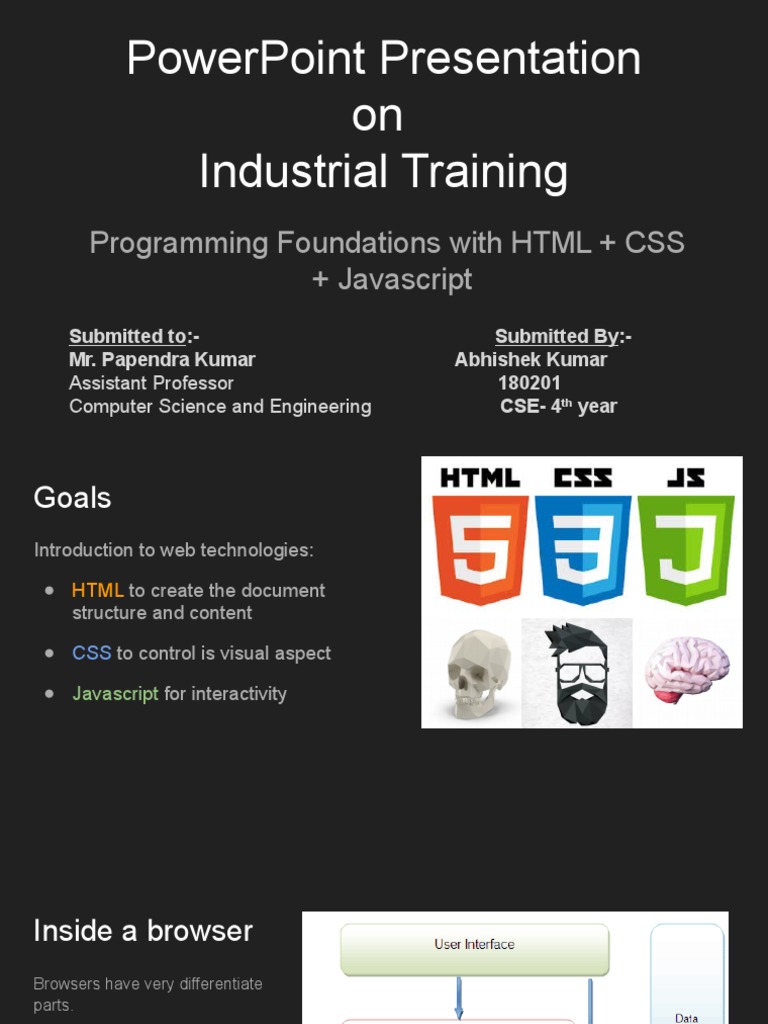 Introduction To HTML+CSS+Javascript | PDF | Html Element | Html