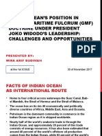 Presentation at ICSGS - Indian Ocean's Position in Global Maritime Fulcrum Doctrine Under President Joko Widodo's Leadership