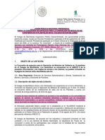 Licitación Pública Nacional Presencial para La Concesión de Cafeterías