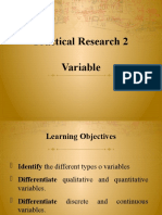 Practical Research 2 Variable