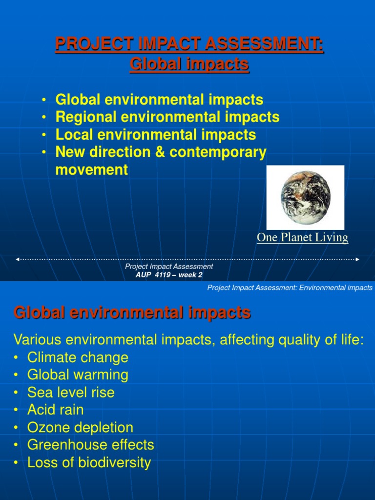 Project Impact Assessment A Comprehensive Analysis of Environmental