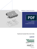 Hydronic Ducted Fan Coil Units Product Selection Data