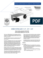 42BJ ICM LEC 1.9 - 2.9 - 4.9: Individual Comfort Module For Variable Air Volume Systems