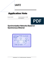 Application Note: Synchronization Networks Based On Synchronous Ethernet