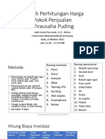 Contoh Perhitungan HPP Wirausaha Puding