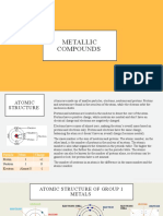 METALLIC COMPOUNDS: THE STRUCTURE AND PROPERTIES