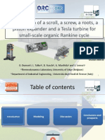 Comparison of A Scroll, A Screw, A Roots, A Piston Expander and A Tesla Turbine For Small-Scale Organic Rankine Cycle