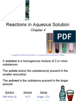 Chapter 4 Reactions in Aqueous Solution