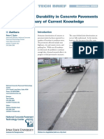 Improving Joint Durability in Concrete Pavements A Summary of Current Knowledge