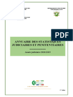Annuaire Statistiques Judiciaires Penitentiaires Cote Ivoire 2018-2019