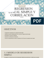 Regresión lineal simple: ecuación, coeficientes y supuestos