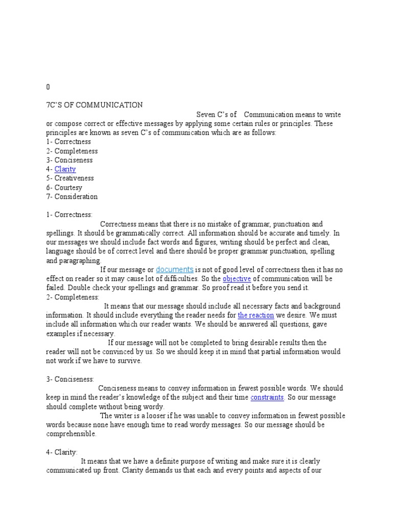 7 Cs | PDF